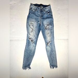 Judy Blue Skinny Fit Distressed Jeans